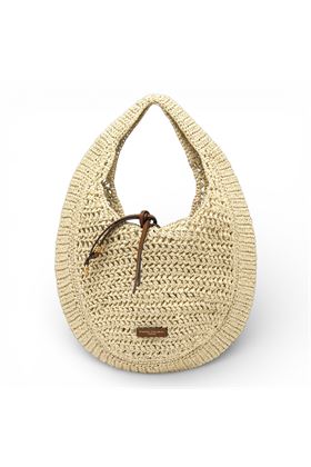 Borsa Gianni Chiarini in paglia crochet colore naturale. GIANNI CHIARINI | 11954-CORDA